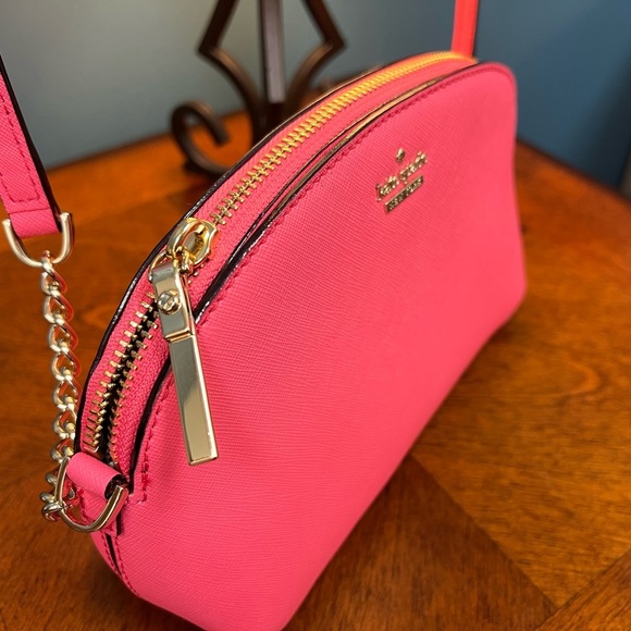 Kate Spade Cameron Street Blossom Hilli color bright flamingo Crossbody Bag - Picture 9 of 13